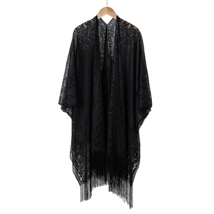 国风春夏镂空外搭披肩女薄款长款罩衫外套拍照装饰披风斗篷文艺风