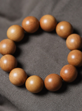 桃木圆珠款手串单圈款 男女式简约风装饰念珠首饰文玩手链饰品