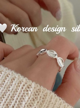 SASA银韩国性冷淡风戒指/指环