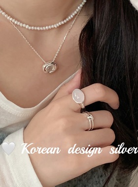 SASA银韩国重工ins戒指/指环