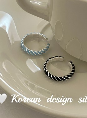 SASA银韩国重工亮银戒指/指环