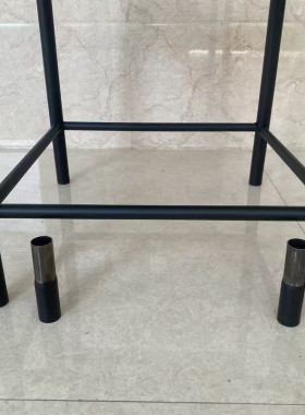增高铁管加厚直径25mm防滑脚垫通用方管加高防噪音家具桌椅餐桌脚