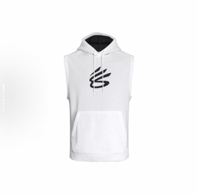 Under Armour 库里Curry 加绒连帽透气运动篮球背心1374301-101