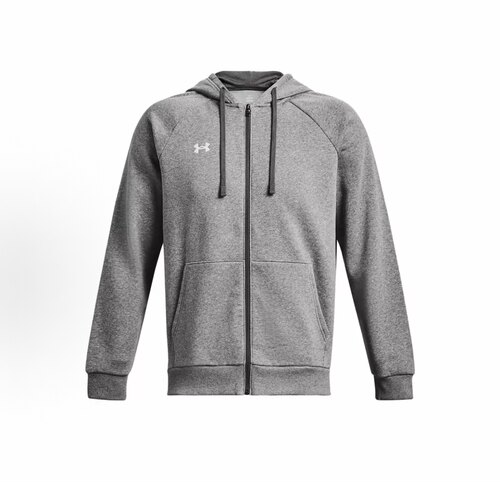 安德玛UA Rival Fleece 连帽拉链休闲运动长袖外套1379767-025