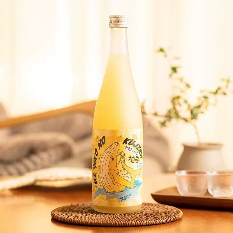 北岛琵琶湖之鲸盐柚子利口酒720ml 日本进口女士喜爱低度微醺果酒