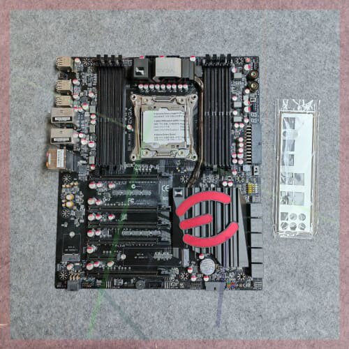 议价EVGA X99主板，主板其它元器件