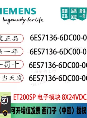 议价6ES7136-6DCOO-OCAO安全电子模块6ES7 1366DC000CA0