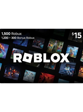 罗布乐思$15充值卡Roblox Digital Gift Card 1,500 Robux Global