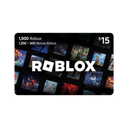 罗布乐思$15充值卡Roblox Digital Gift Card 1,500 Robux Global