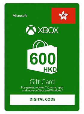 港服Xbox LIVE Series X/S Gift Card 600HKD港币元充值卡兑换码