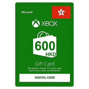 港服Xbox LIVE Series X/S Gift Card 600HKD港币元充值卡兑换码