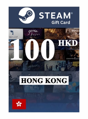 Steam Wallet Card 100HKD -数字礼品卡 中国香港区充值卡100港元