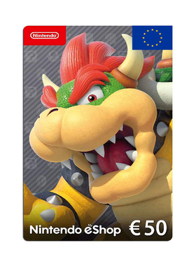 欧服任天堂eShop充值卡欧50Euro Nintendo Switch2 充值点卡 WiiU