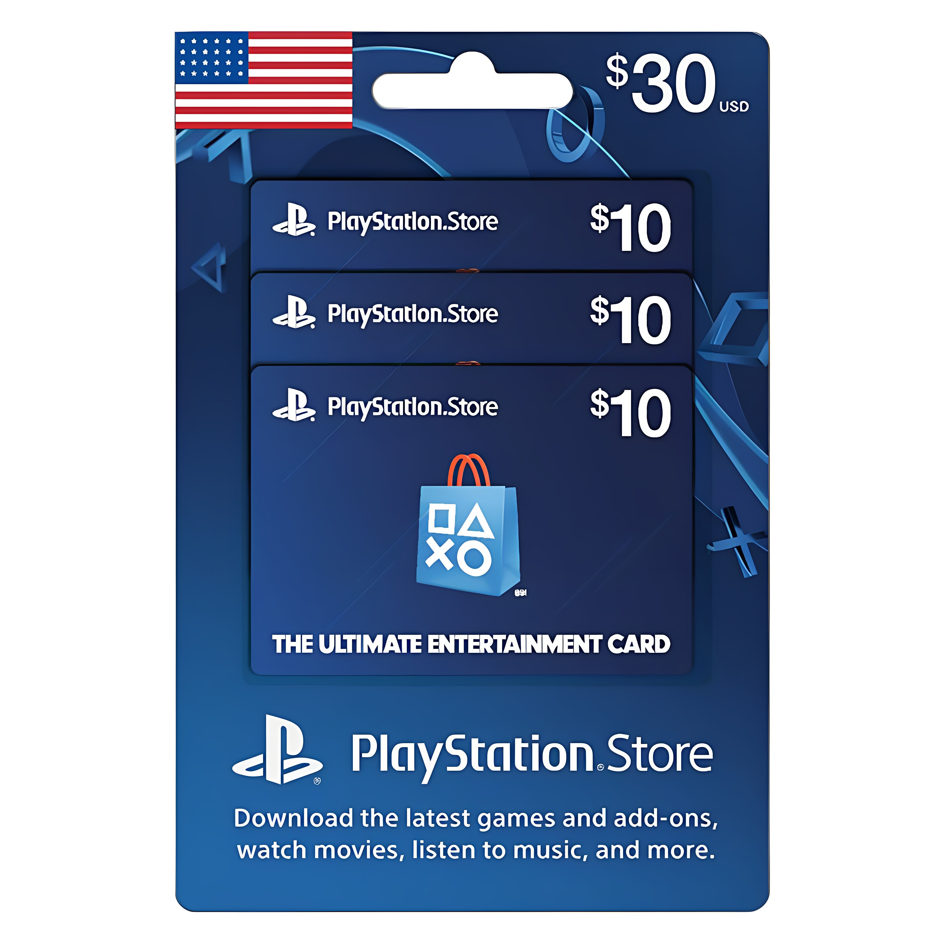 PSN Card Digital Code $30 USD 美服