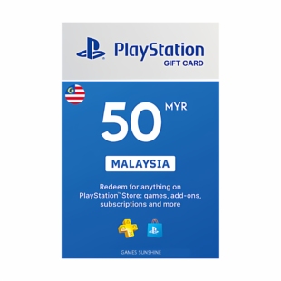 PlayStation Network Card 50 MYR PSN Key马来西亚林吉特点卡PS5