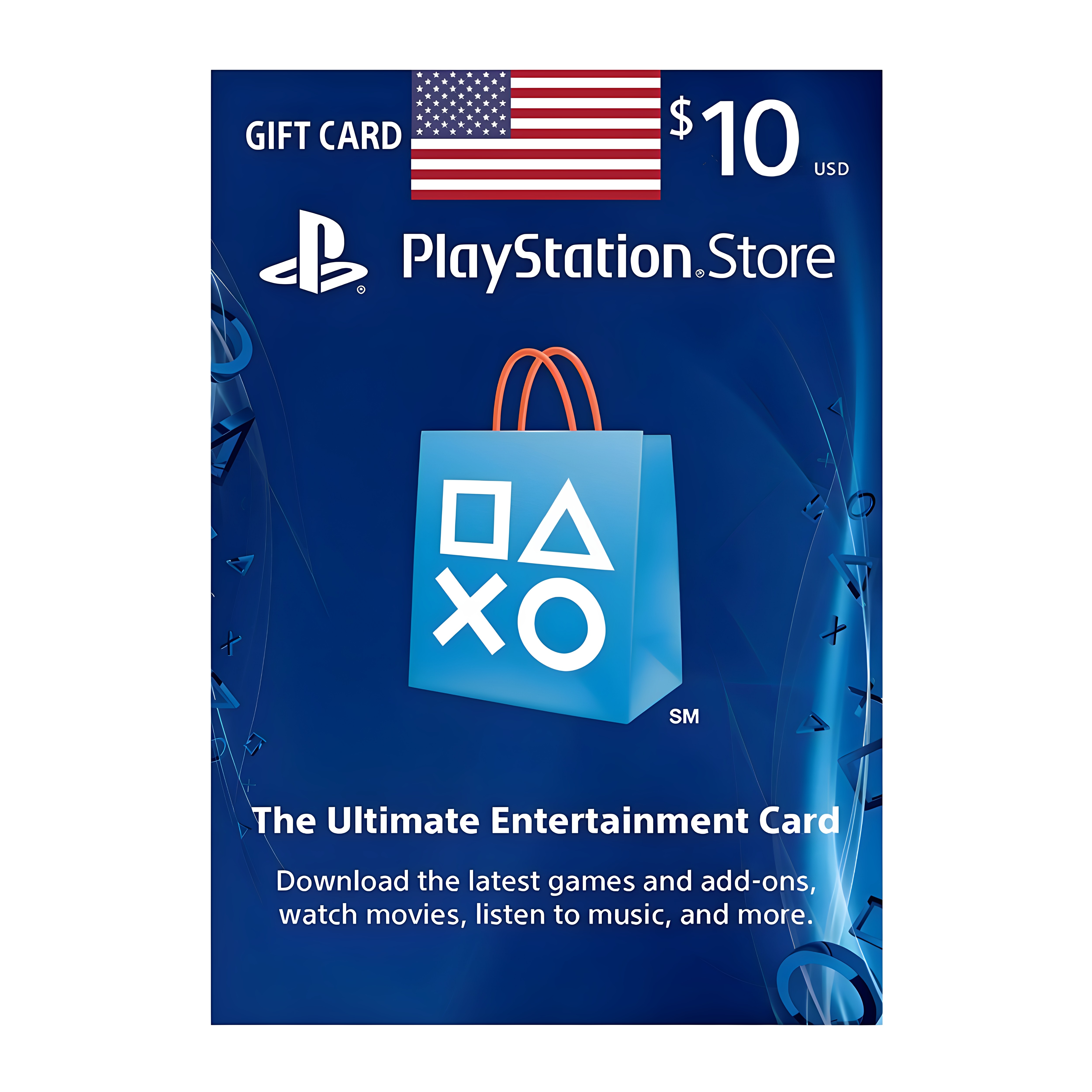 美服PSN10美金充值点卡 美国索尼PS Store Gift Card PS5/PS Plus
