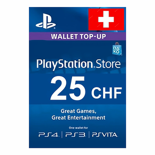 PSN CHF25 CARD (CH) SWITZERLAND 瑞士PS Store充值卡25瑞士法郎