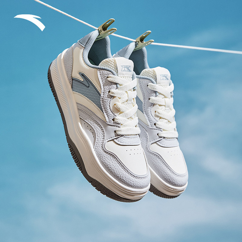 安踏街顽2丨时尚撞色板鞋女鞋官网正品低帮百搭潮流休闲鞋运动鞋