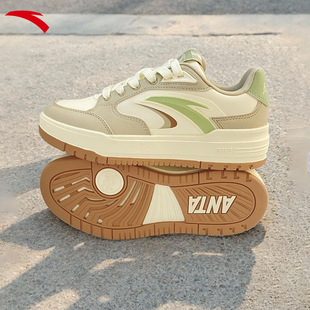 安踏982丨经典撞色低帮板鞋男鞋2026冬季新款滑板运动鞋112548066