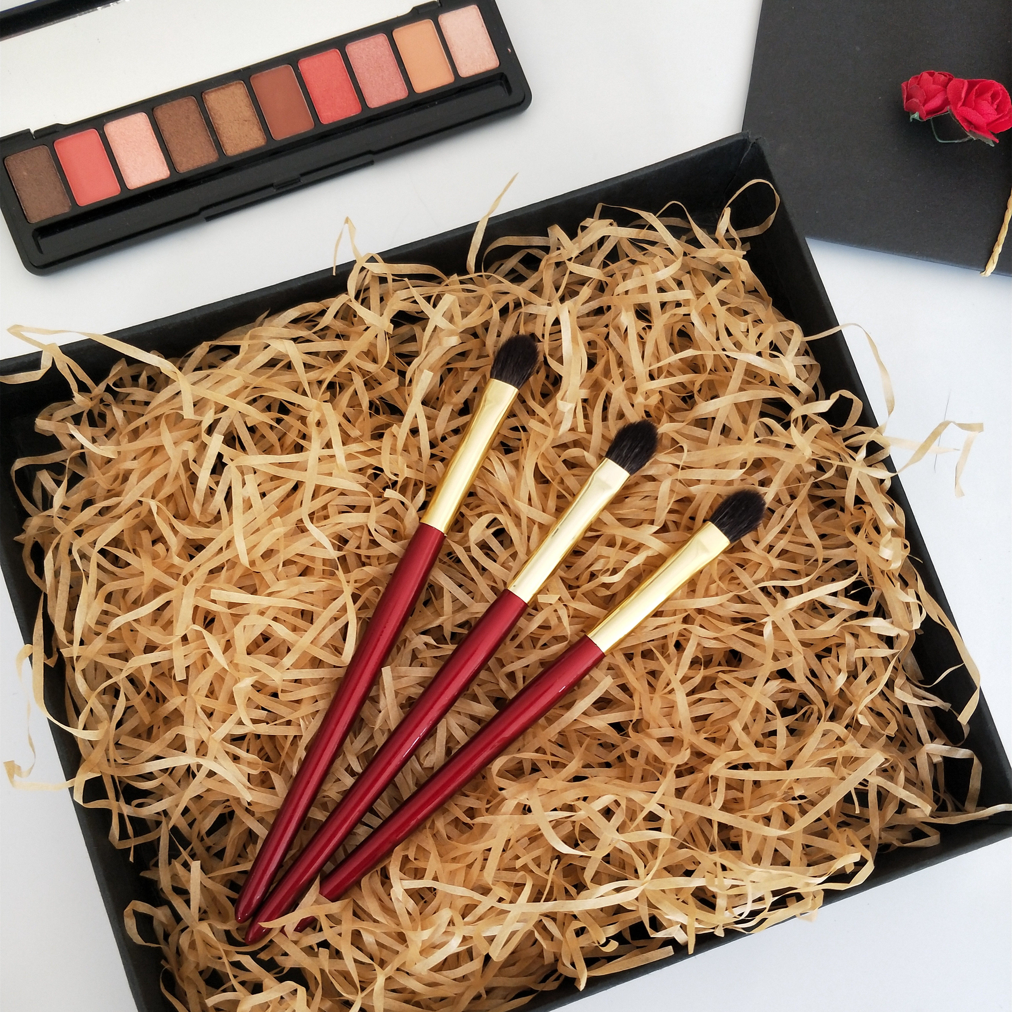 沫颜酒红系列化妆刷眼影刷打底刷动物羊毛单支美妆工具刷子