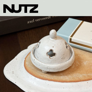 NUTZ陶瓷小香炉陈一天作品香座线香香托禅意茶台桌面香薰炉小摆件