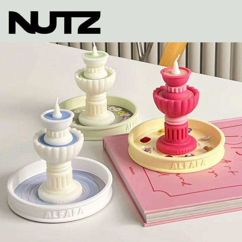 NUTZ许愿喷泉叠叠蜡烛摆件礼盒图片