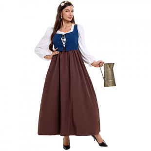 中世纪复古文艺复兴连衣裙cosplay服 农场主人与女仆欧洲宫廷服装