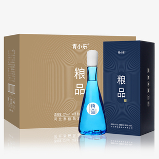 青小乐粮品52度浓香型白酒整箱粮食酒500ml 6瓶礼盒装