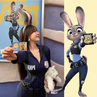 少女暴君cos性感朱迪兔子警官衣服飞天小女警角色扮演制服套装