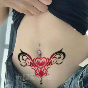 子宫sm魅魔纹身贴女 高颜值性感后腰防水持久大腿一次性 网红可洗