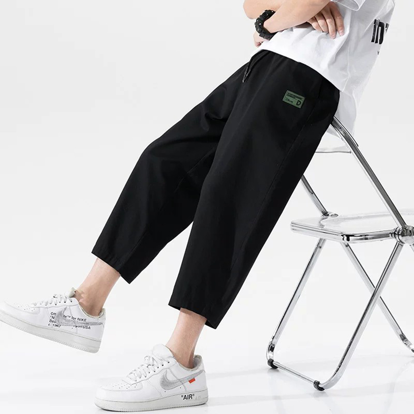 【新品】八分裤男夏季九分休闲裤图片