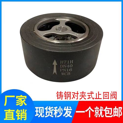 h71铸钢发黑对夹式止回阀锅炉