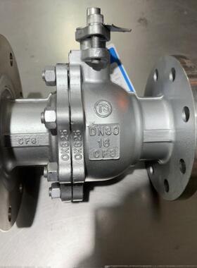 Q41F-16P 304不锈钢变径法兰球阀 异径球阀