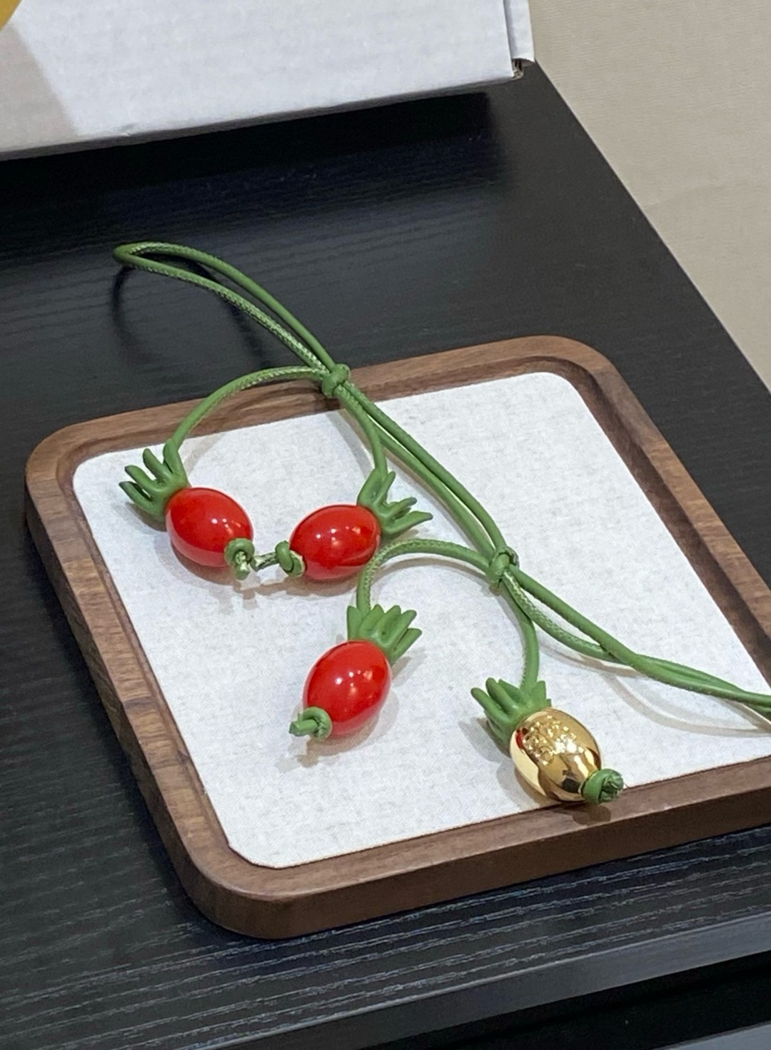 罗家同款番茄西红柿串珠挂件钥匙扣挂饰包包挂件圣女果汽车挂饰