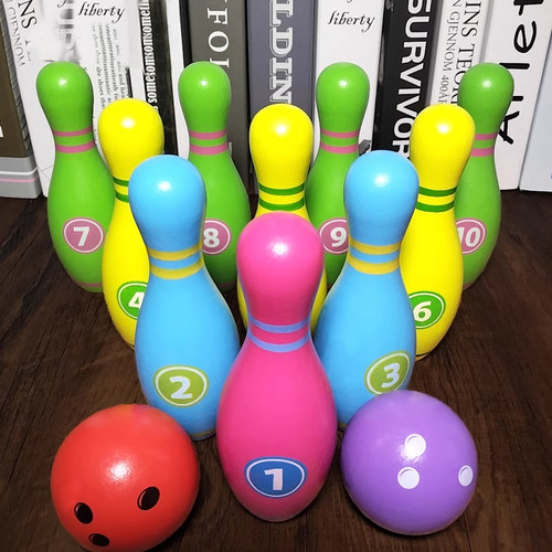 儿童保龄球玩具实木早教益智球类