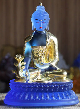 古法琉璃鎏金如来密宗佛具用品