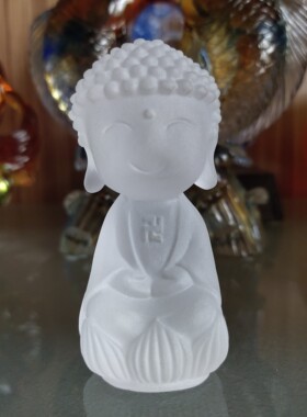 古法琉璃悟道高档禅意风桌面摆件