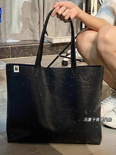 BAPE托特包男女可背大容量单肩包