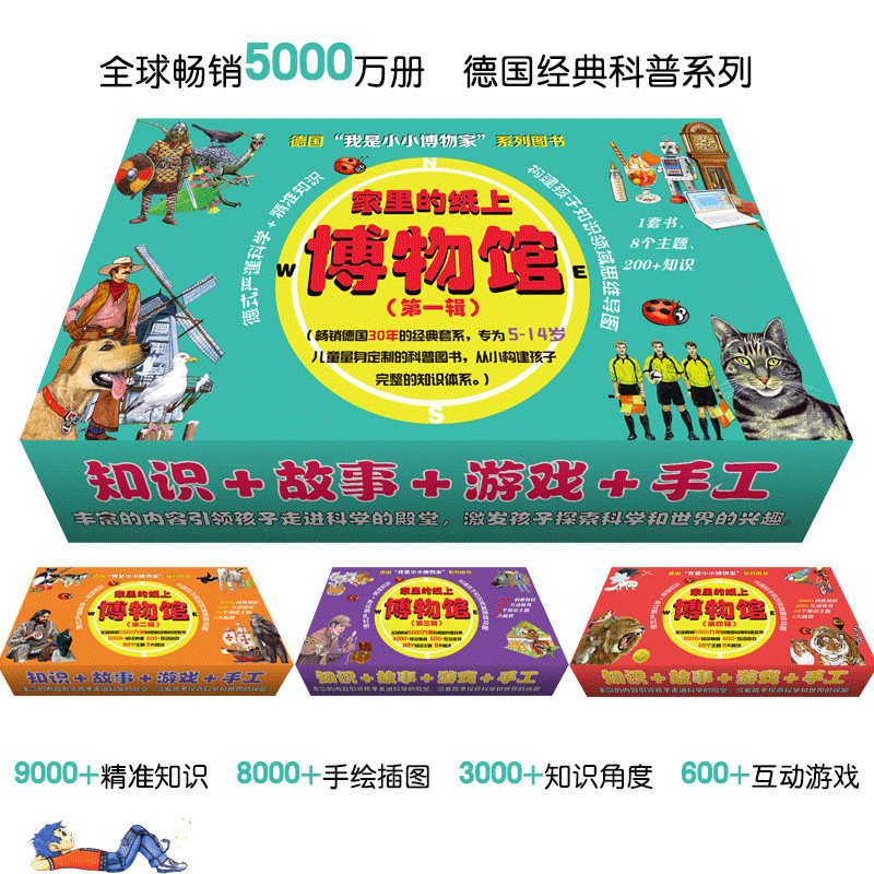 【官方正版】德国引进 家里的纸上博物馆 我是小小博物家第一辑绘本 全22册 彩绘铜版纸 口袋书3-6-8岁少儿科普儿童读物科普书籍怎么样,好用不?