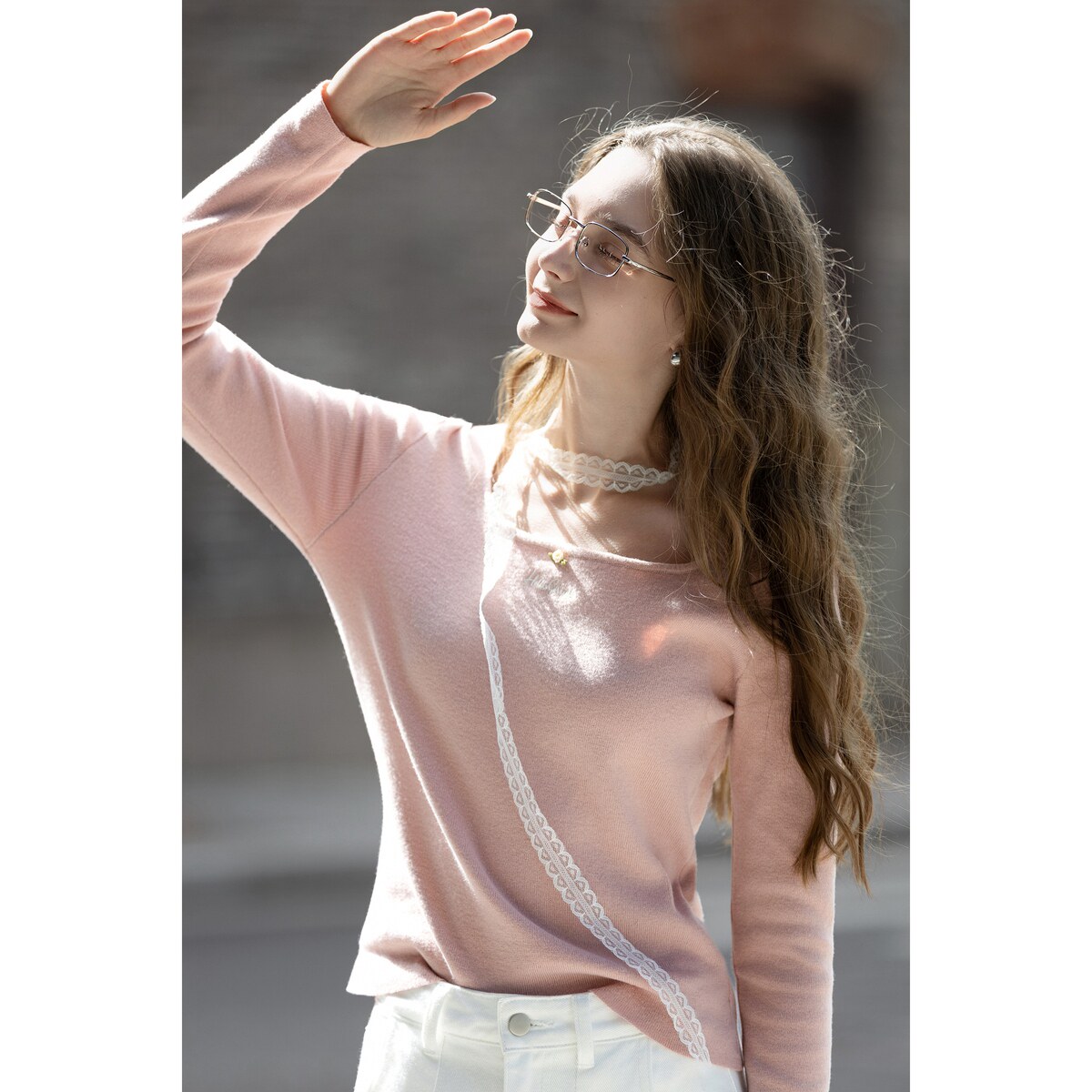 唐狮2025秋冬圆领毛织女士打底衫女秋冬高级感洋气内搭可外穿上衣