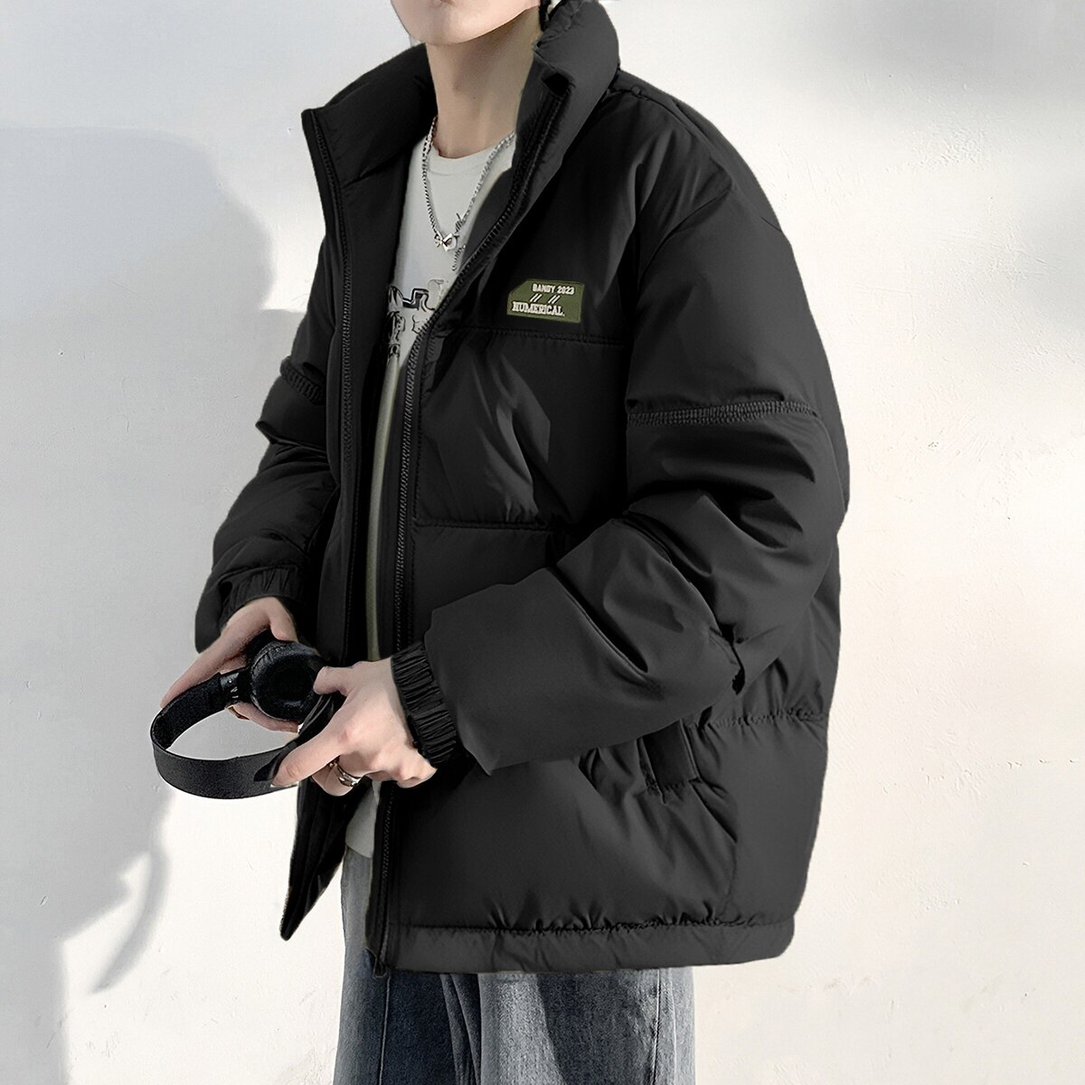 唐狮2026冬季新款男羽绒服立领短款面包服宽松厚外套保暖青少年潮