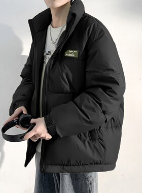 唐狮2026冬季新款男羽绒服立领短款面包服宽松厚外套保暖青少年潮