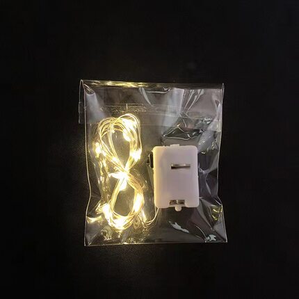 圣诞节礼盒灯夜市婚纱小彩灯暖色鲜花灯生日蛋糕装饰灯串