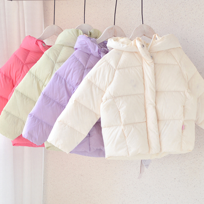 公主120-170女童90绒连帽羽绒服