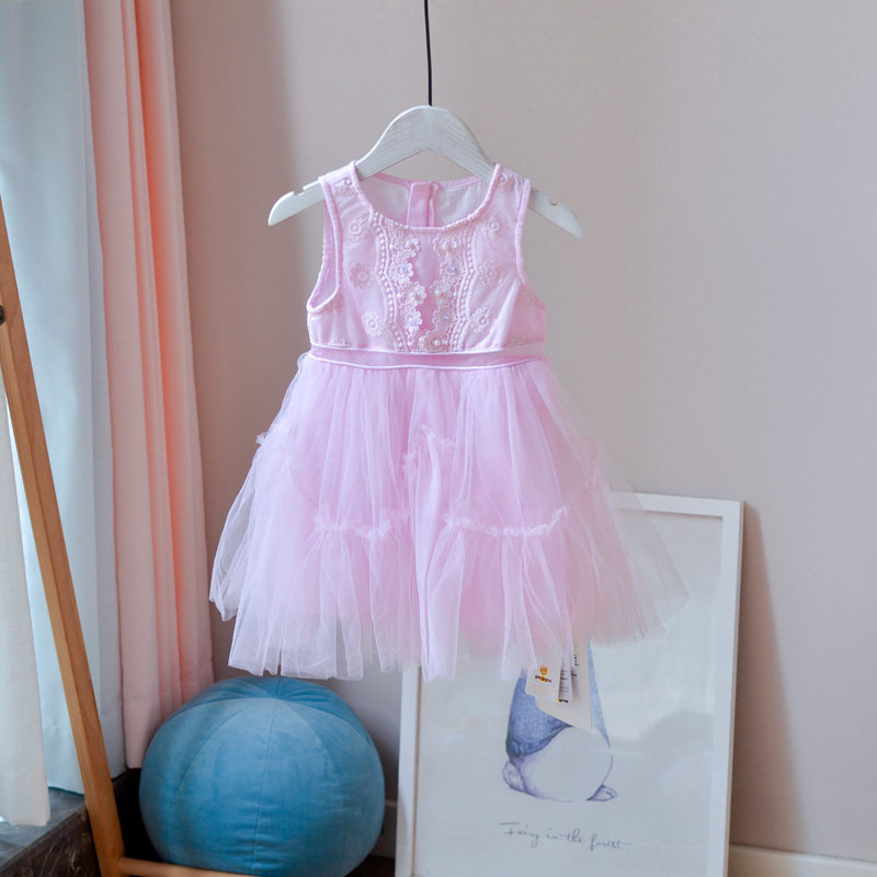 国内柜~85-100女婴儿宝宝刺绣连衣纱裙小童纯色裙子精致洋气公主,童装/婴儿装/亲子装,连衣裙,淘宝优惠券,粉丝福利购,淘宝优惠卷