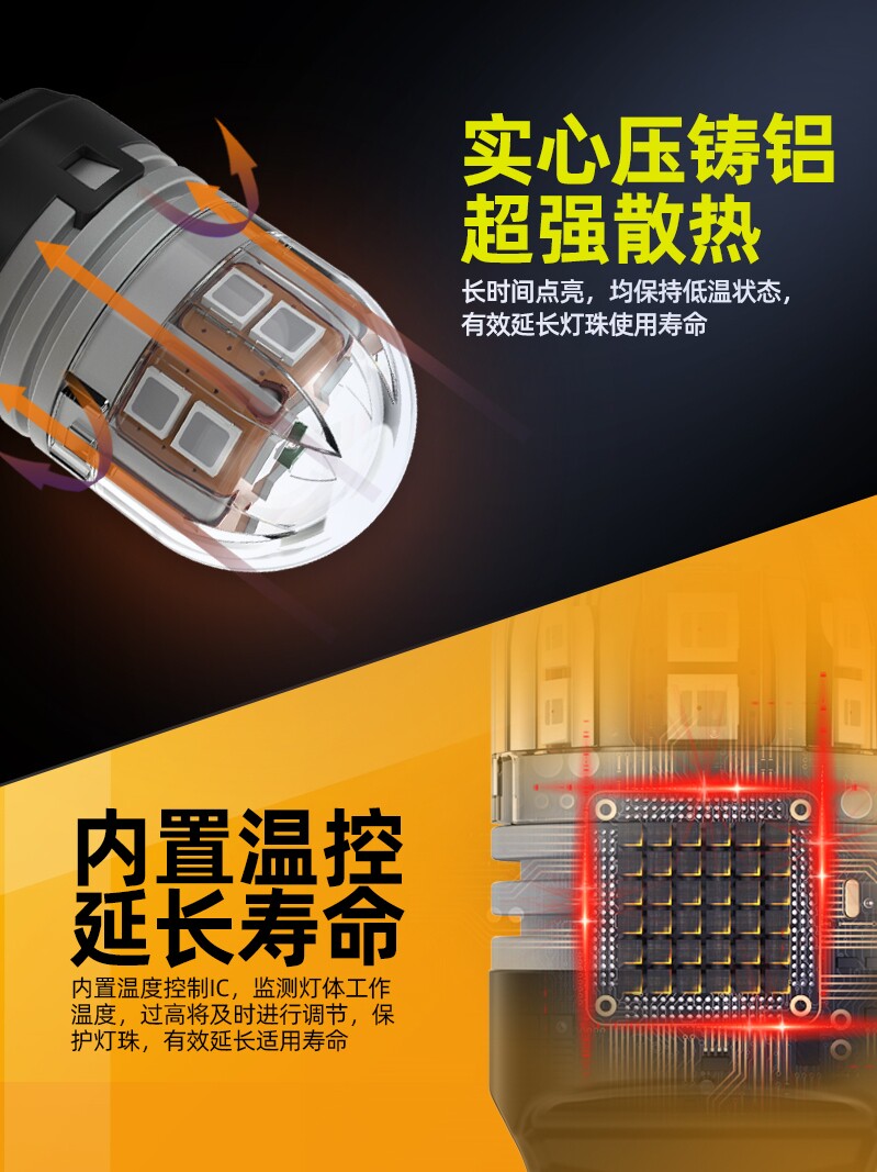 MAZDA 6 MAZDA 3 COROLLA KIA K2 YUEDONG W16W에 적합한 슈퍼 밝은 T15 자동차 LED 높은 브레이크 라이트