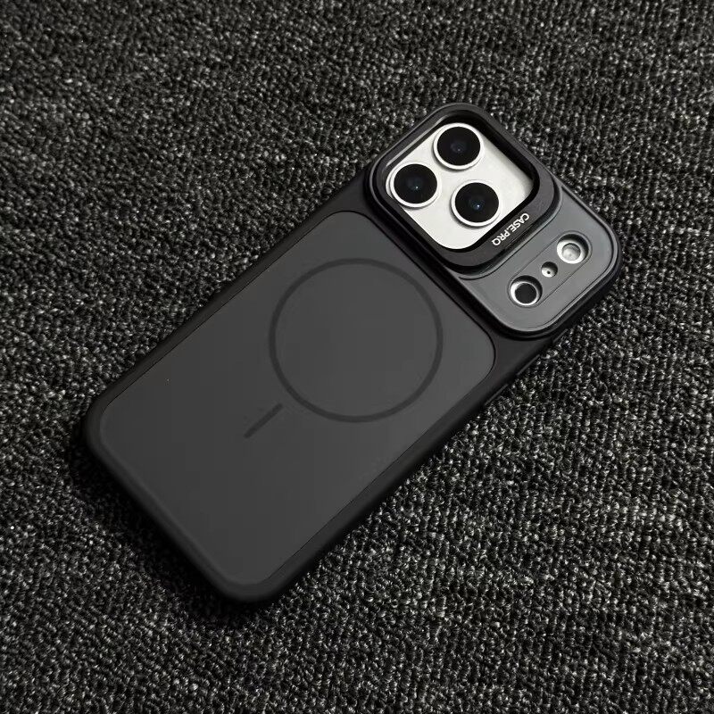 【隐藏式镜头支架-磁吸】奢华雅盾撞色适用苹果17promax手机壳iPhone16pro15pm镜头全包14pro防摔13/12保护套