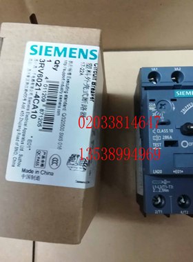 正品全新SIEMENS西门子马达保护开关 3RV6021-4CA10 17-22A