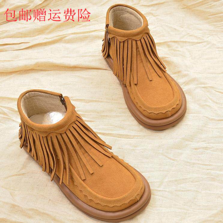 真皮短靴马丁靴冬季女鞋