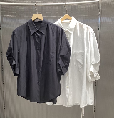 现货商场同款江南 26夏新宽松休闲翻领长袖女百搭衬衫5Q4210860